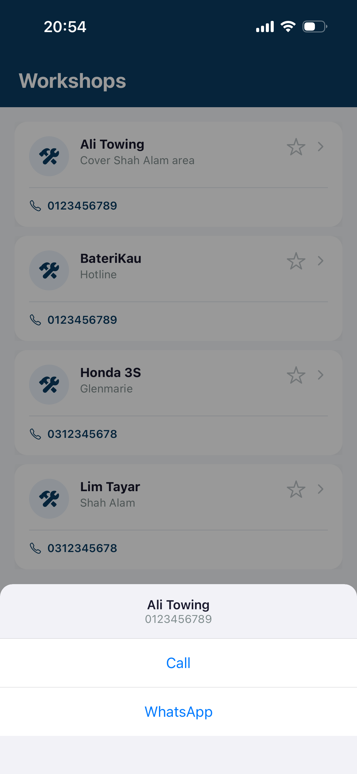Call or WhatsApp
